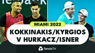 Thanasi Kokkinakis amp Nick Kyrgios vs Hubert Hurkacz amp John Isner  Miami 2022 Highlights [upl. by Saw309]