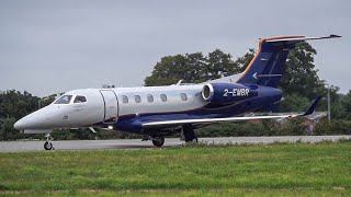 ✈ Embraer Phenom 300E 2EMBR Take off from London Southend Airport [upl. by Fellner]