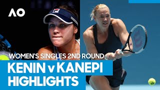 Sofia Kenin vs Kaia Kanepi Match Highlights 2R  Australian Open 2021 [upl. by Eentrok]