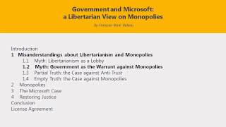 Misunderstandings about Libertarianism and Monopolies [upl. by Ikairik99]