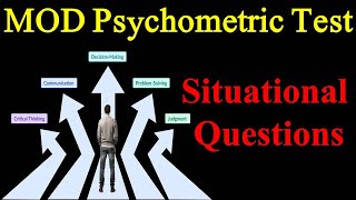 MOD Psychometric Test Preparation  Situational Questions  Sub Inspector ASI UDC LDC Assistant [upl. by Maurits]