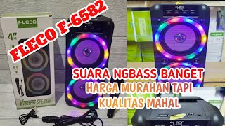 Speaker Bluetooth Karaoke Fleco F6582 Free MicSalon AktifSpeaker Fleco X Bass [upl. by Boony]