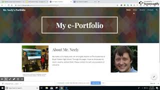 Create an ePortfolio on Google Sites [upl. by Anewor]