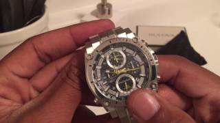 Bulova Precisionist Champlain Chronograph ref 96B175 Review [upl. by Yreffeg611]