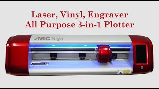 Laser Vinyl Engraver All Purpose 3 in 1 Plotter Cutter [upl. by Goldner249]