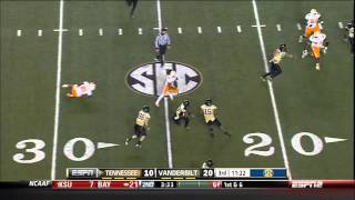 11172012 Tennessee vs Vanderbilt Football Highlights [upl. by Caldeira10]