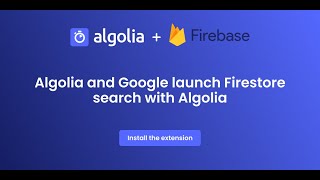 Firestore search with Algolia [upl. by Anomahs]