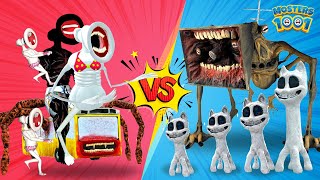 FAMILY GREAT MOTHER MEGAPHONE VS MEGAHORN 7 Bus Eater White Cartoon cat [upl. by Rania]