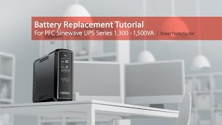 CyberPower Battery Replacement Tutorial for PFC Sinewave Series 13001500VA Tower  RY 1701 [upl. by Jari896]