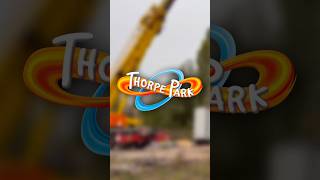 Thorpe Park NEW COASTER TRACK has been DELIVERED 😱 thorpepark rollercoaster [upl. by Holihs]