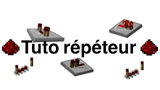 Tuto repeteur redstone minecraft [upl. by Acisseg]