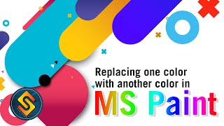 Replacing one color with another color in MS PAINT [upl. by Nylegna]