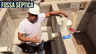 como fazer fossa séptica biodigestora com filtro anaeróbio vídeo 04 [upl. by Lenrow388]