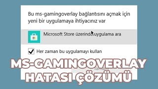 MSGAMINGOVERLAY HATASI ÇÖZÜMÜ  Windows 10 Gaming Overlay Problemi 2024 [upl. by Shiller347]