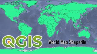 Generating a World Map Shapefile in QGIS [upl. by Ynaitirb277]