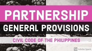 PARTNERSHIP General Provisions AUDIO CODAL [upl. by Avelin]