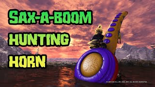 Hunting Horn Mod SaxaBoom Monster Hunter World [upl. by Krueger]