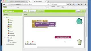 Text To Speech App Inventor App Tutorial [upl. by Acilegna]