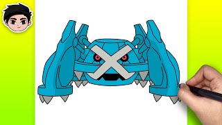 How To Draw METAGROSS  Pokemon  Easy Tutorial [upl. by Harwin]