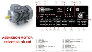 Asenkron motor etiket bilgileri [upl. by Spence]