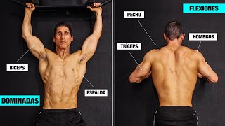 Entrenamiento en Casa DOMINADAS y FLEXIONES Todos los Niveles [upl. by Inavoy]