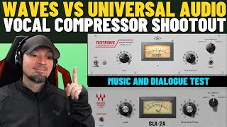 UAD LA2A VS Waves CLA2A Compressor Comparison [upl. by Donelu]