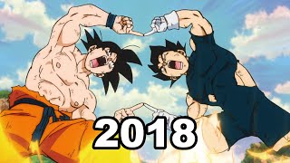 Evolution of Goku fusion Vegeta born Gogeta 19952019 [upl. by Eiramanit468]