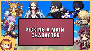 Picking a Main Character in MapleStory  GMS 2021 [upl. by Elockcin884]