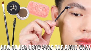 HOW TO USE BROW SOAP THE RIGHT WAY PERFECT BROWS USING ONLY 2 PRODUCTS BEGINNER FRIENDLY [upl. by Oitaroh]