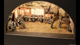 Historic diorama WW2 quotGerman communications centerquot Step by step [upl. by Jarrod666]