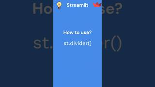 8 Streamlit tutorial st divider [upl. by Adnalu]