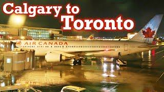 Full Flight Air Canada B767300ER Calgary to Toronto YYCYYZ [upl. by Alraep899]