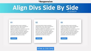 Multiple divs on the same line in HTML CSS  Align 2 DIV tags in same line in HTML  Bootstrap div [upl. by Emse]