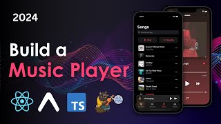 Build a Music Player app with React Native Expo Typescript and Zustand [upl. by Woodman]