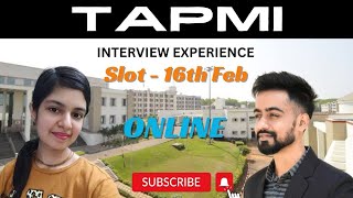 TAPMI MBA Interview Experience by Vanshita Gold Medalist  16th FEB  ONLINE  GMAT 730 [upl. by Nivel]