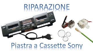 Riparazione Doppia Piastra a Cassette Sony [upl. by Postman672]