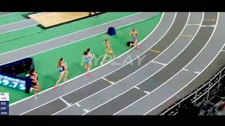 Isabelle Boffey wins heat 1 in women 800m at 2023 European Indoors Athletics Championships Istanbul [upl. by Harihat]