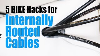 5 Bike Hacks for Internally Routed Cables  MTB Road Carbon Pressfit BB [upl. by Langsdon]