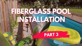 Fiberglass Pool Installation Part 3 Concrete Collar Finishing Touches amp Backyard Reveal 🎉🏊‍♂️ [upl. by Lladnew102]