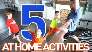 5 FUN GAMES TO PLAY AT HOME WITH YOUR FAMILY  NO ITEMS NEEDED [upl. by Auqinat]