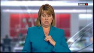 BBC News  Maxine Mawhinney adjusts her blouse BBC News 190709 [upl. by Esihcoc]