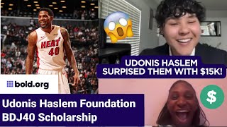 Announcing the Winners of the Udonis Haslem Foundation BDJ40 Scholarship SURPRISE [upl. by Adnama]