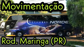 Movimentação Rodoviária Maringá PR 1  DreamBus Expresso Nordeste [upl. by Yxel]