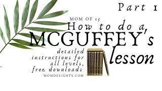 How to do a McGuffeys Lesson part 1 [upl. by Manvel364]