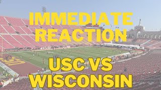 USC Trojans vs Wisconsin Badgers Immediate LIVE Reaction [upl. by Merilee]