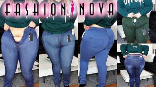 Fashion Nova Plus Size Jeans Same Size Same Fit [upl. by Roddie608]