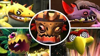 Donkey Kong Country Returns HD  All Bosses No Damage [upl. by Zilber]