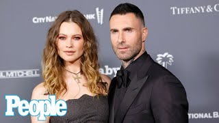 Behati Prinsloo Gets Surprise Visit from Adam Levine [upl. by Mellie586]