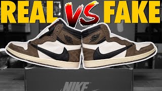 Travis Scott 1 High Mocha  Fake vs Real  🔥The Only Guide youll Ever Need🔥 [upl. by Attenauqa]