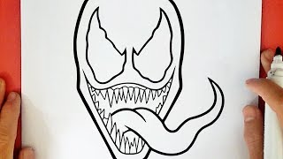 HOW TO DRAW VENOM [upl. by Ainniz]